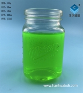 370ml出口方形梅森玻璃储物罐