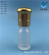 5ml电镀大头盖磨砂玻璃精油瓶