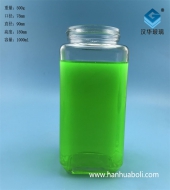 1000ml长方形蜂蜜玻璃密封罐