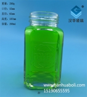 200ml出口长方形玻璃密封瓶