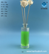 160ml平口竖条圆柱形玻璃香薰瓶