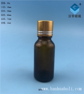 15ml金银切线茶色玻璃精油瓶