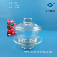 200ml玻璃盖碗茶杯